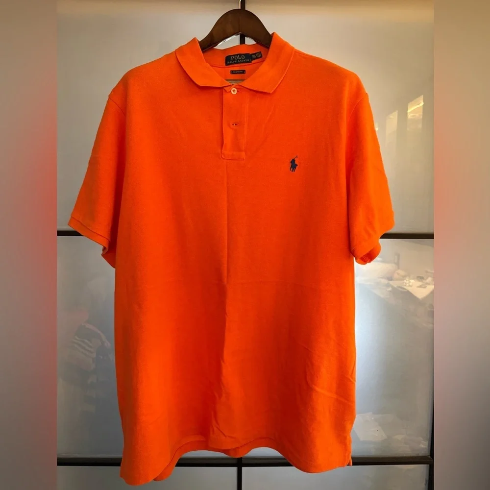 Ralph Lauren Men's Vibrant Orange Polo Shirt - Picture 1 of 1